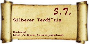 Silberer Terézia névjegykártya